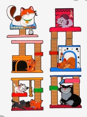 Loungefly Disney Cat Tower Enamel Pin